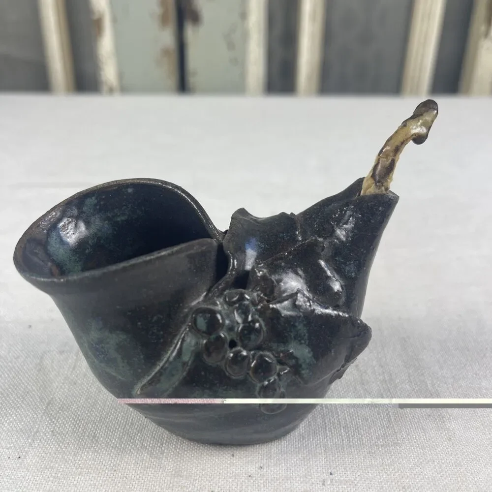 Vintage Art Pottery Oil Lamp